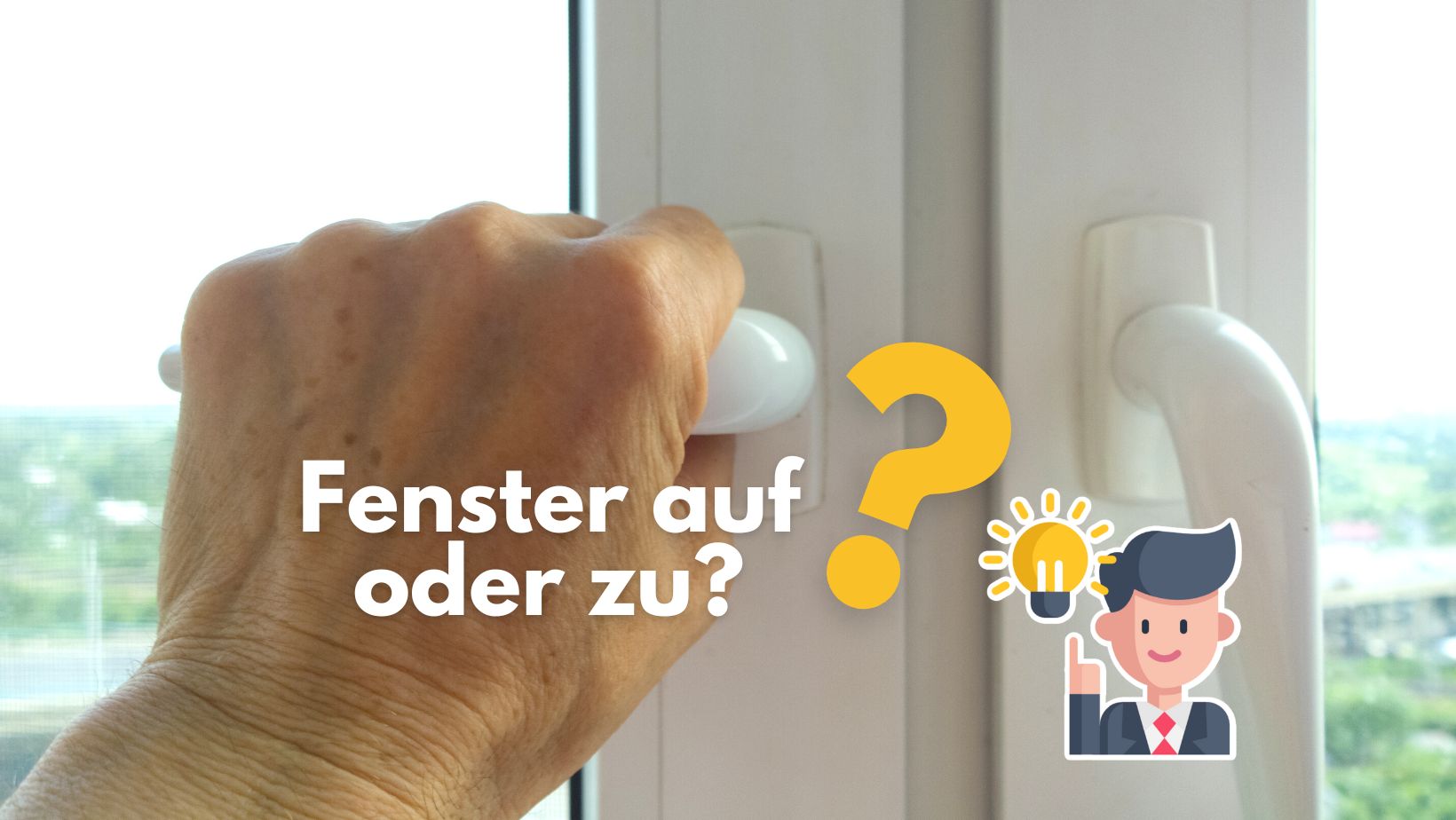 Fenster auf oder zu beim trocknen