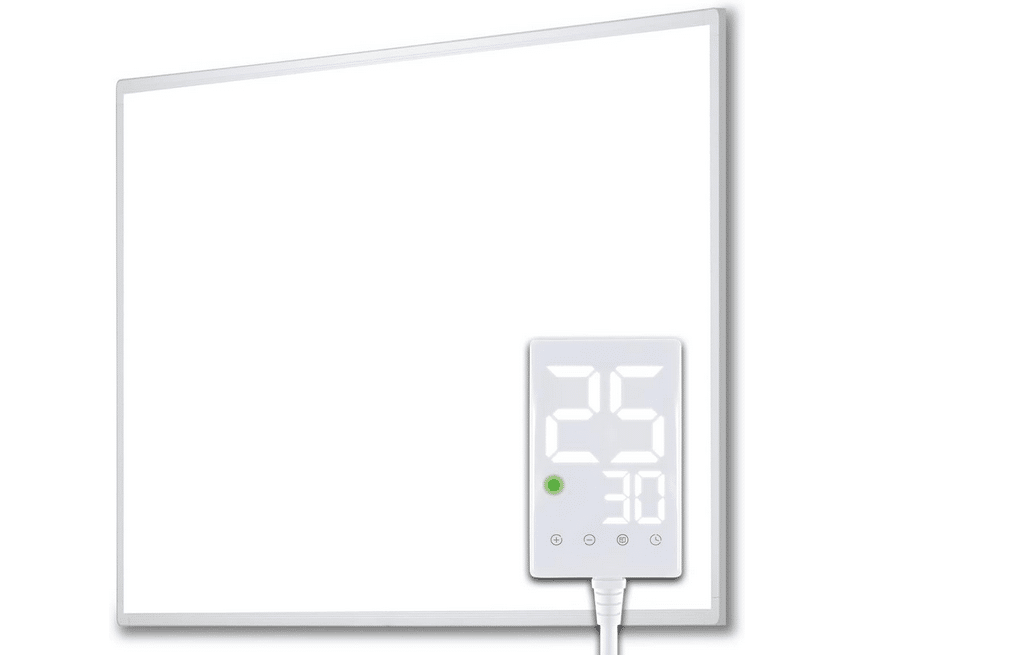 Ein Infrarotheizung Wand mit Thermostat
