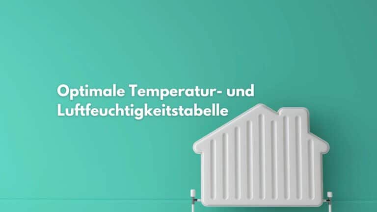 Luftfeuchtigkeit Temperatur Tabelle: Ein Leitfaden zur Kontrolle des Raumklimas