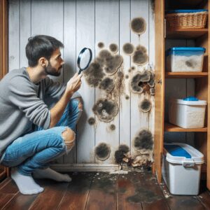 Schimmel an der Wand hinter dem Schrank – so gehst du vor - Bild